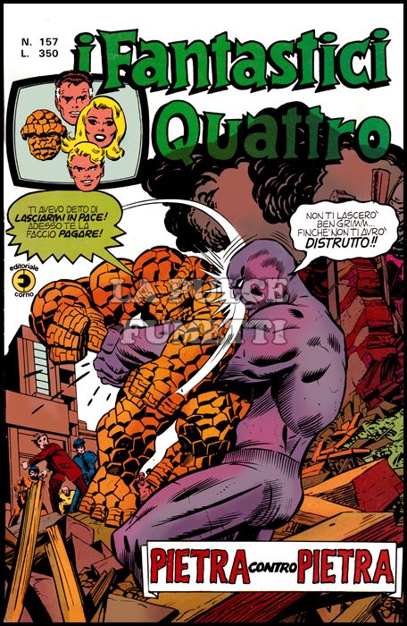 FANTASTICI QUATTRO #   157: PIETRA CONTRO PIETRA